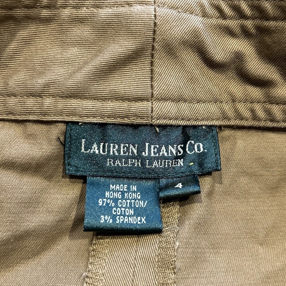 Ralph Lauren Green Label Skirt Womens Size 4 Brown Back Slit Pockets - Picture 4 of 4